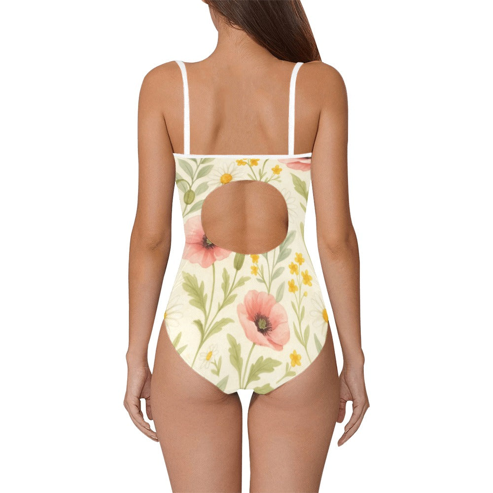 20250814_1850_Pattern Botanico Romantico_simple_compose_01k2mqs398e3m8ky9fhwv1271d Women's Slip One Piece Swimsuit (Model S05)