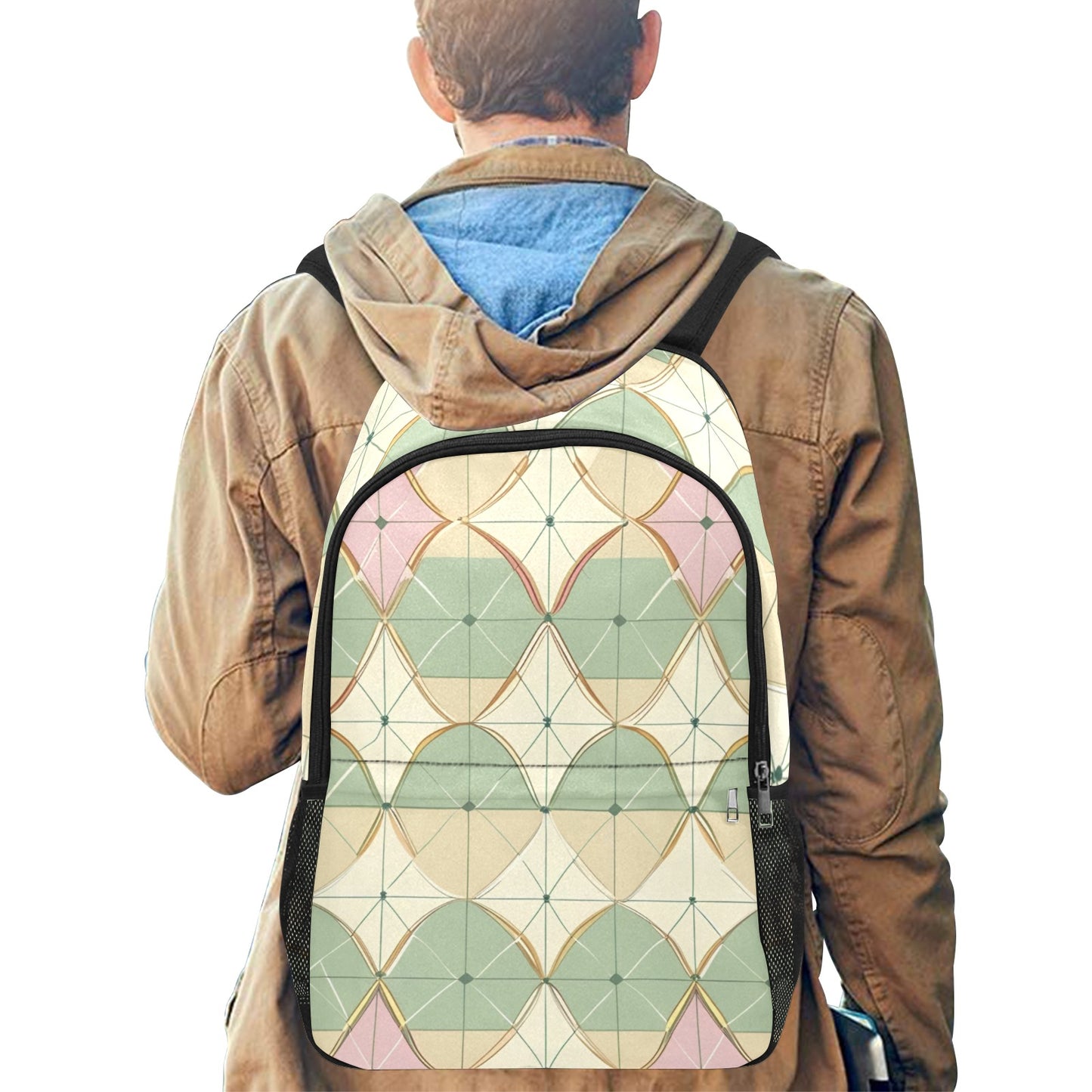 24 (3) All-Over Print Unisex Casual Backpack with Side Mesh Pockets (Model 1659)