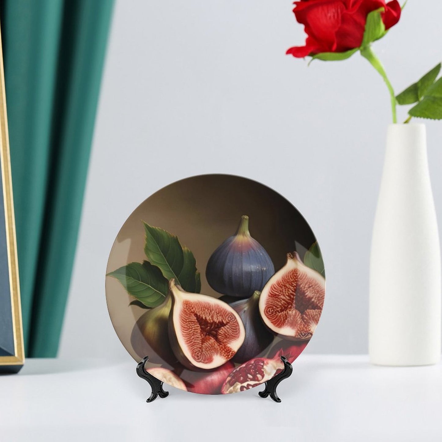 Piatto decorativo in porcellana Bone China