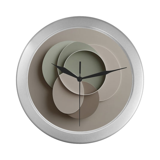 108 Silver Plastic Wall Clock