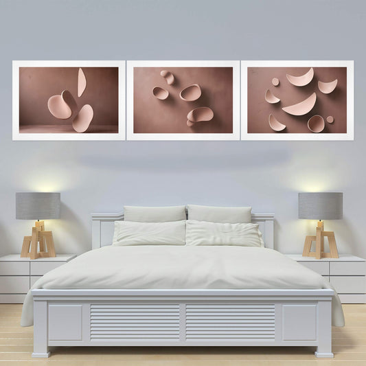 Trittico Artistico, stampa su tela "Fluttuazioni"