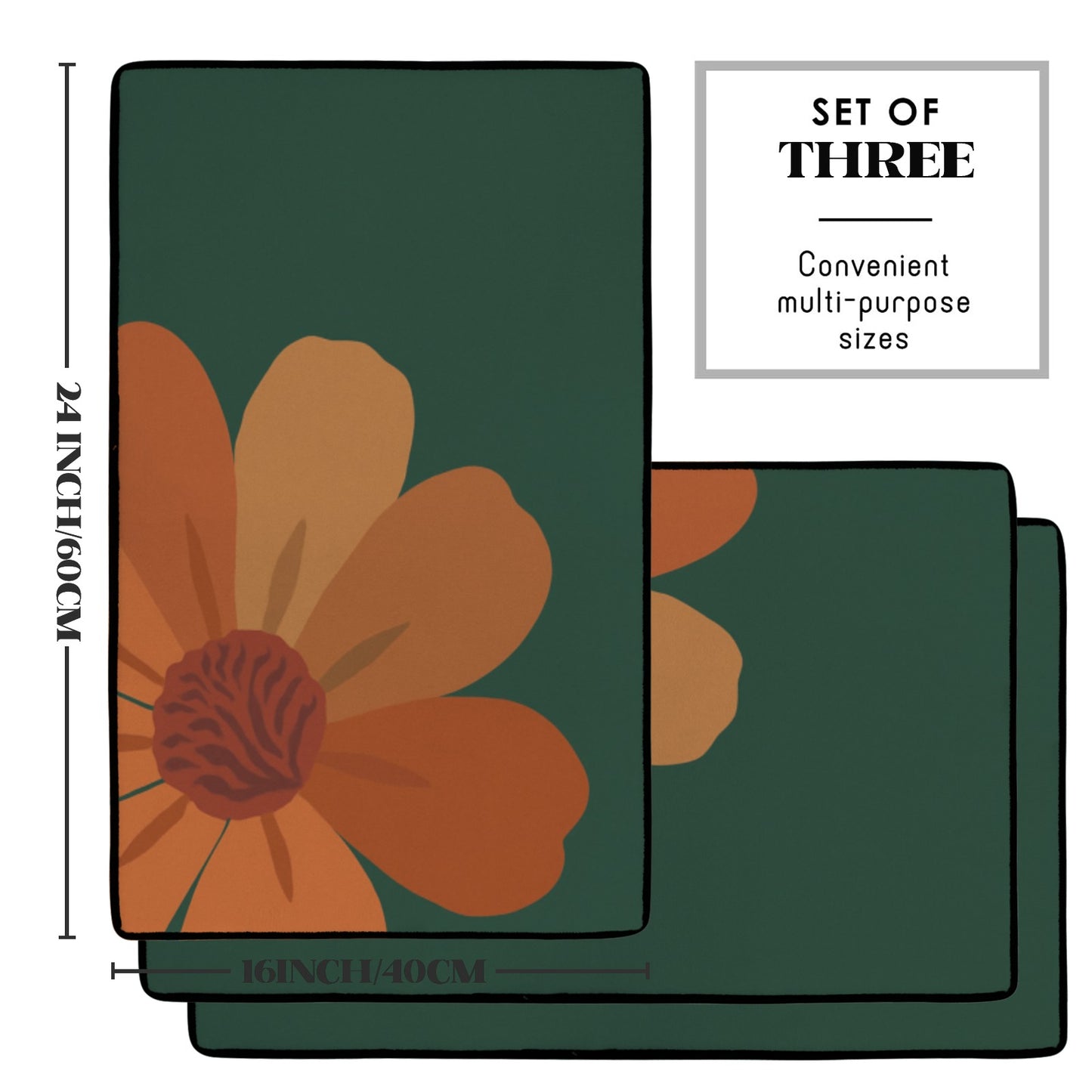 Custom Floor Mat (90x61cm) (Set of 3)