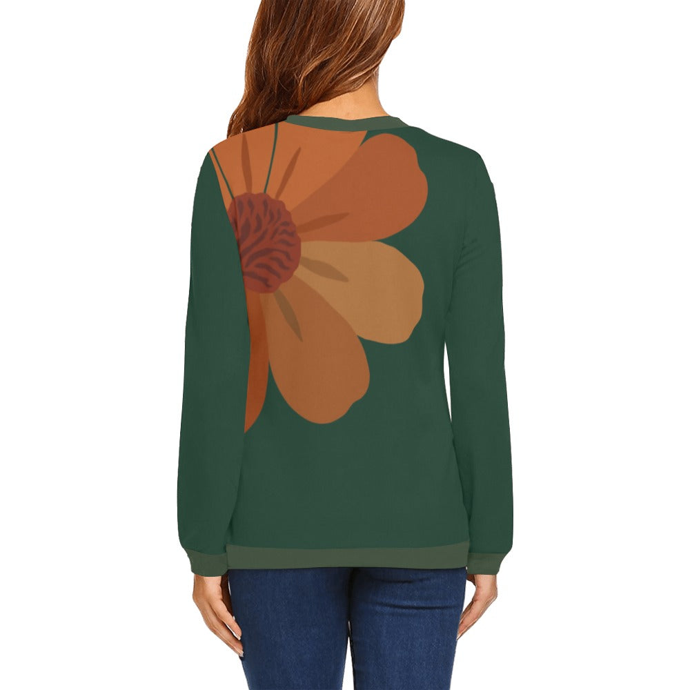 Women's All Over Print Sweatshirt (Model H18)