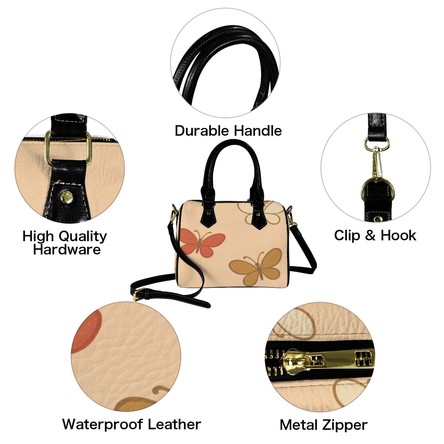 Custom Handbag-Black Handle