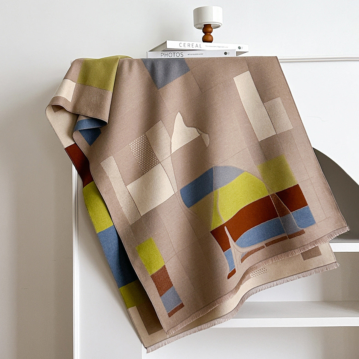 Scialle elegante in Nappa "Geometrie"