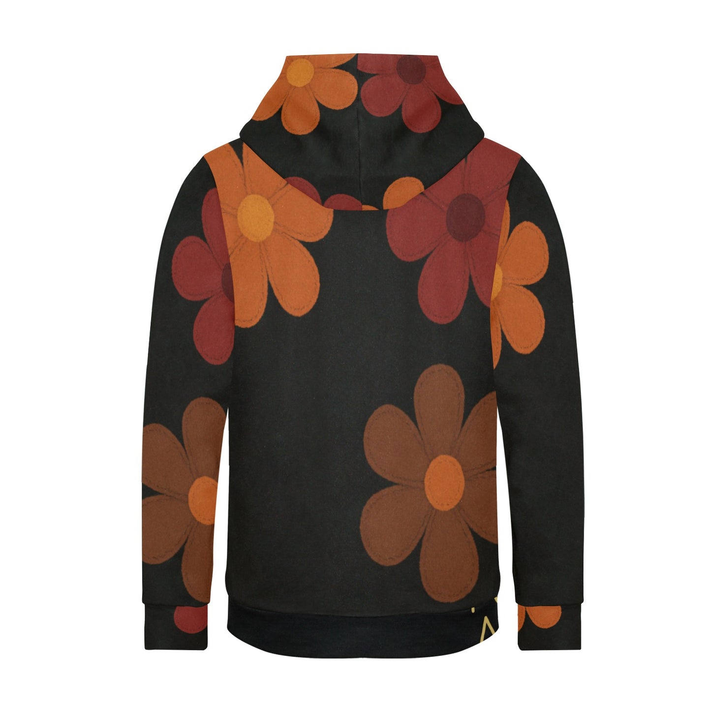 Women's Fleece Hoodie with White Hood Lining (Model H55)