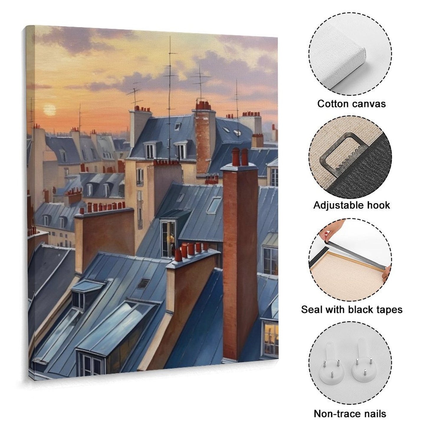 Design Custom Frame Canvas Print（30×40cm)(Vertical)