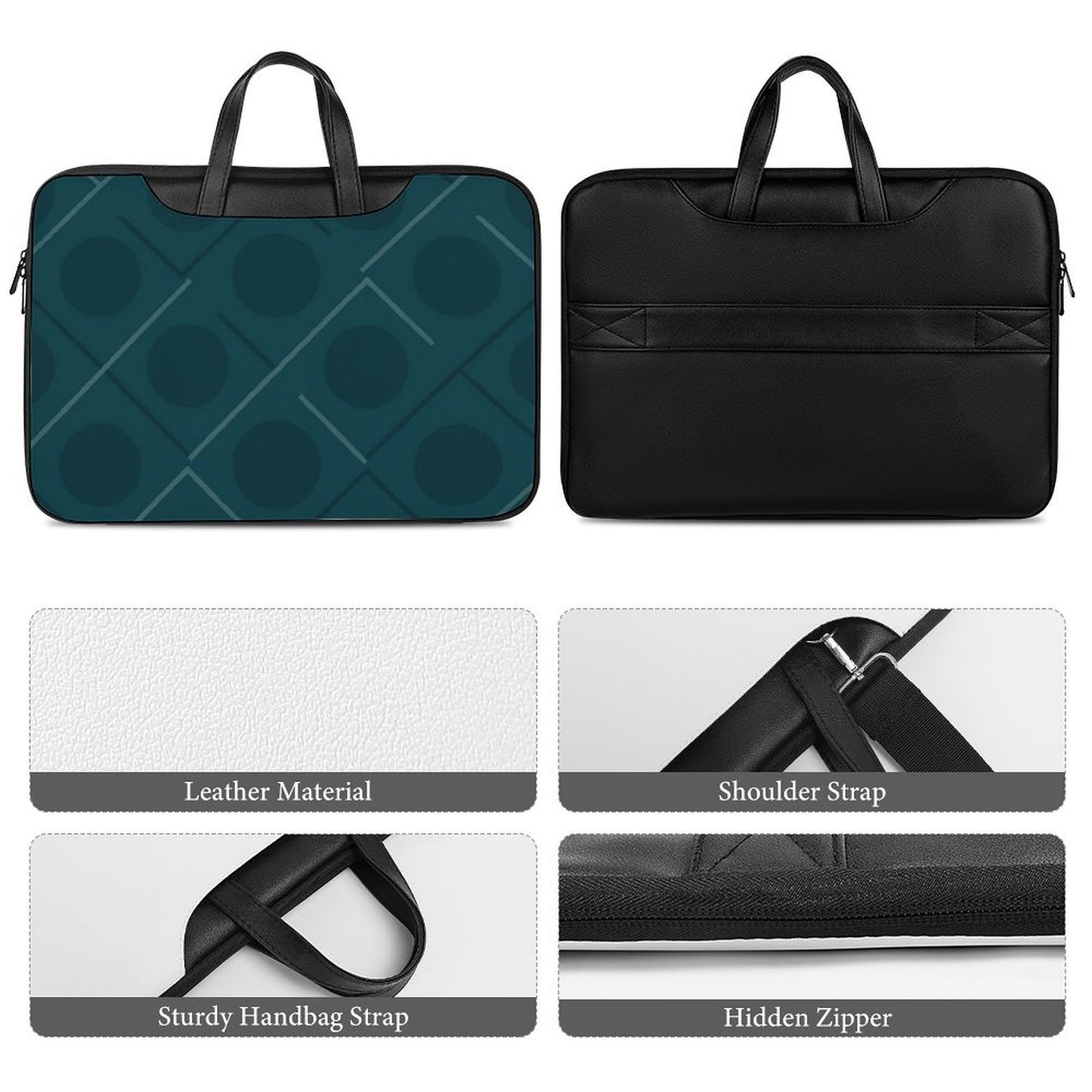 Borsa per laptop in pelle PU di design