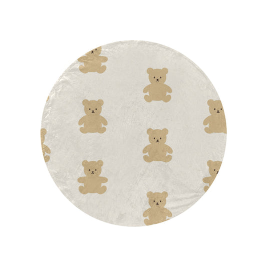 Circular Micro Fleece Blanket 47"