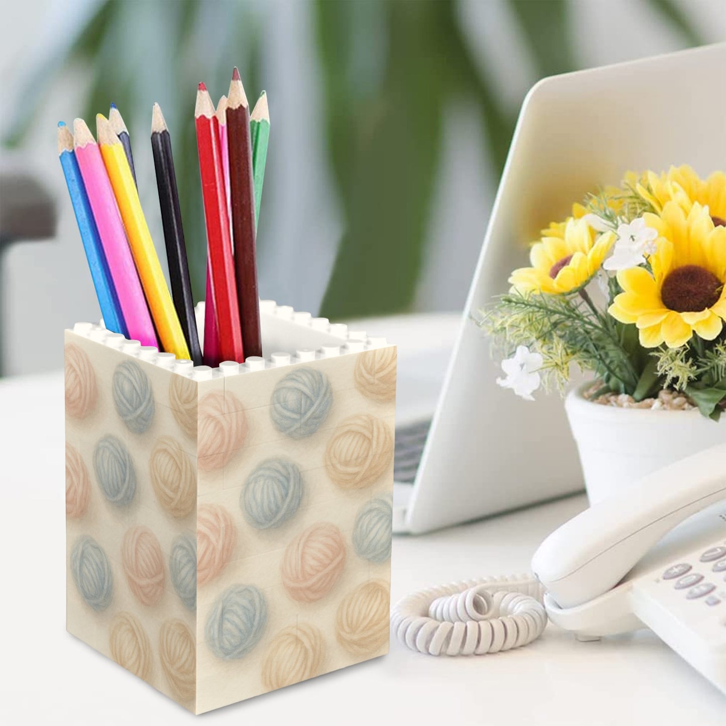 Portamatite personalizzato in mattoni da costruzione