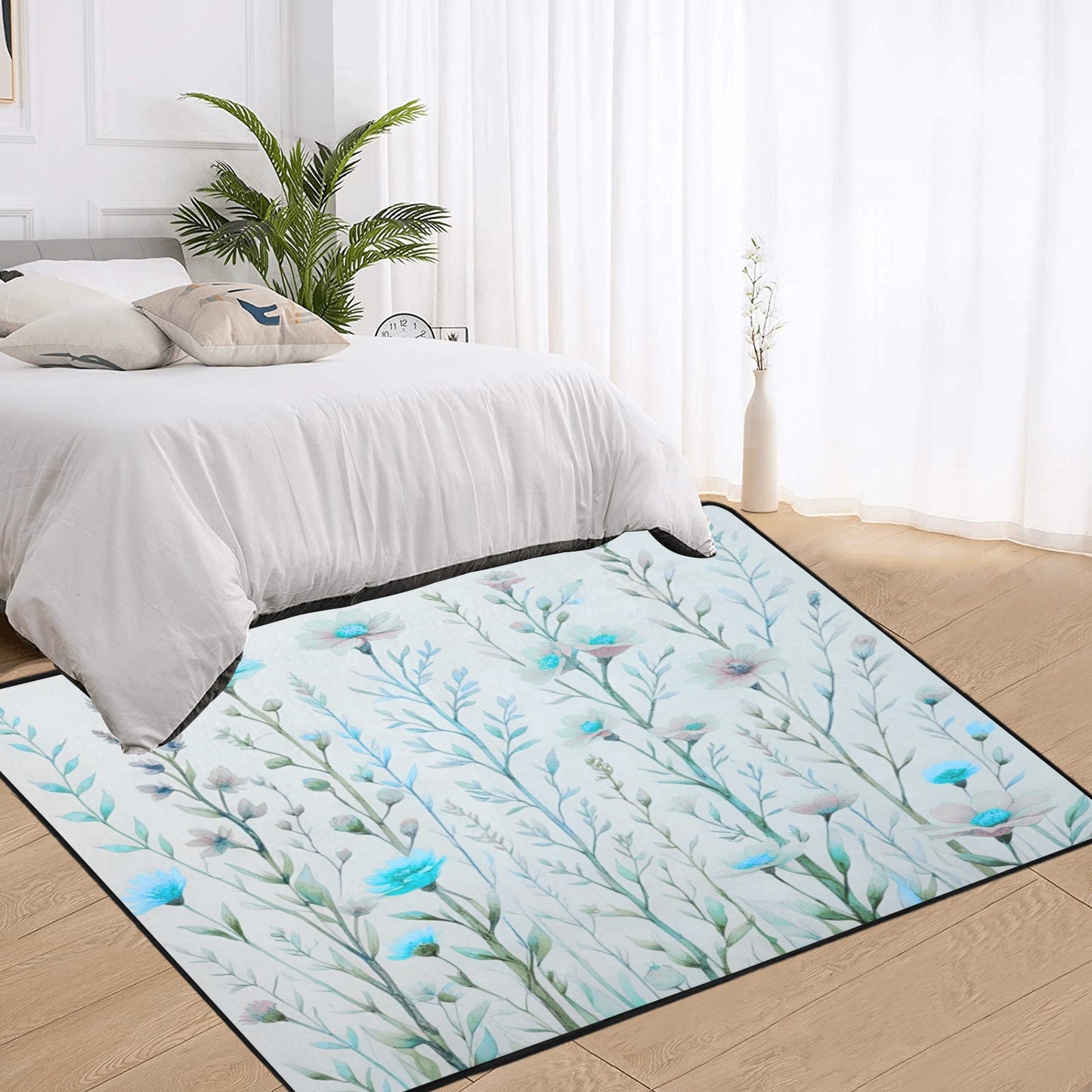 170 Area Rug with Black Binding 7'x5'