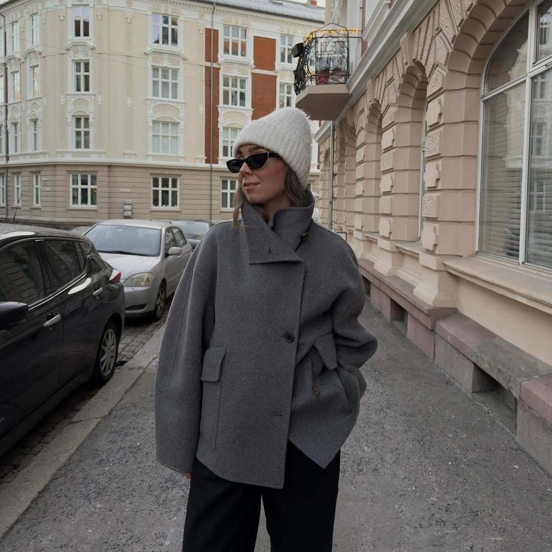 Cappotto monopetto casual