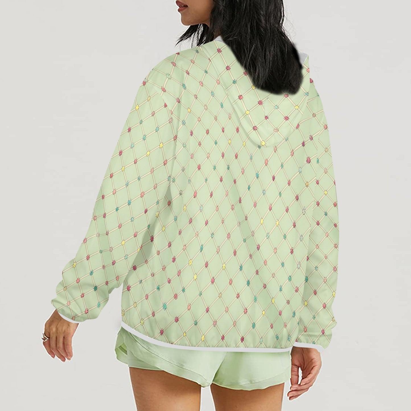 25 (3) Women's Sun Protection Hoodie(Model H62)
