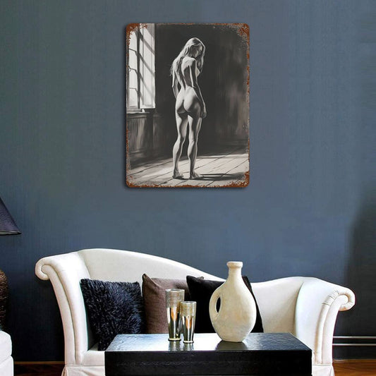 Cartello in metallo "Nudo d'Autore"