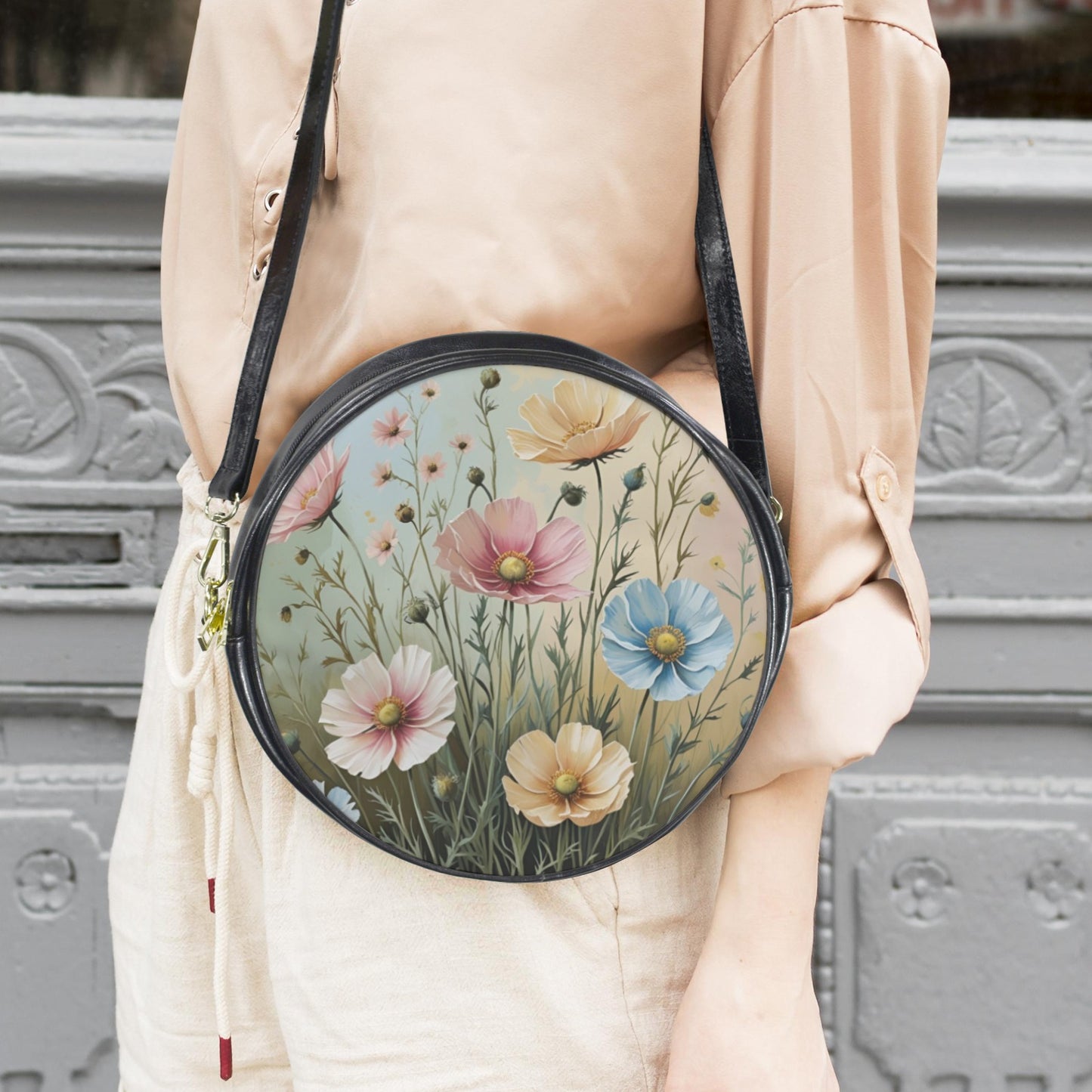 160 Round Messenger Bag-Large(Model 1647)
