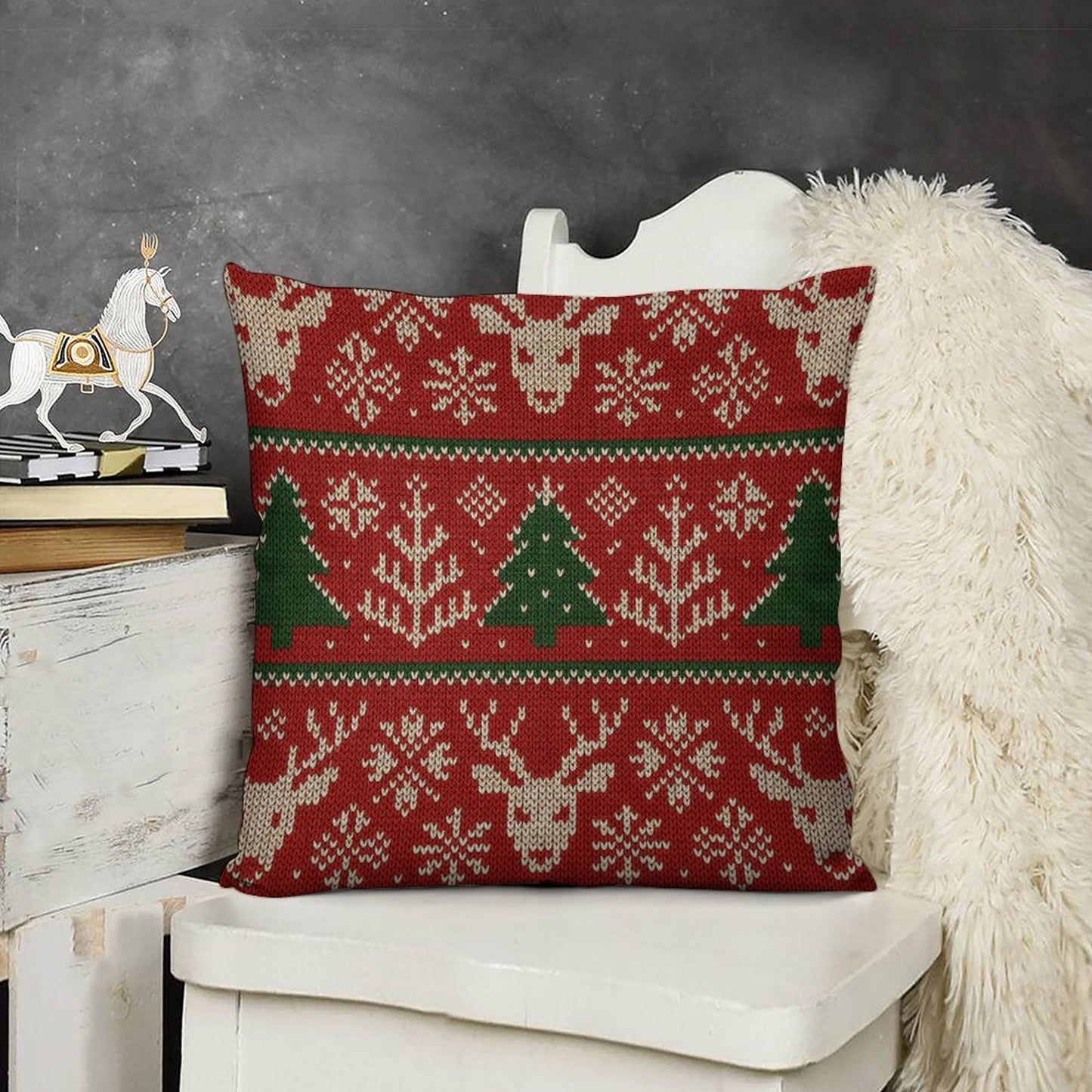 Design Custom Linen Pillow Case 18x18 Inch (One Side Printing) (Set of 2)