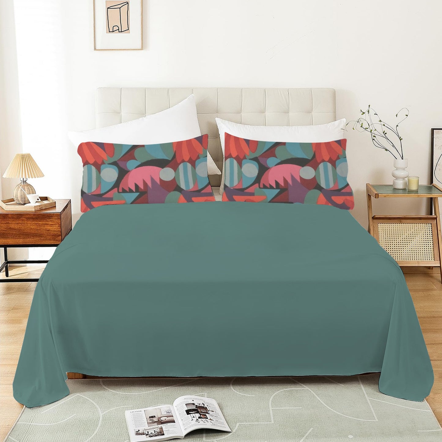 8 Custom Fitted Sheet 4-Piece Set (125x215x27 cm)