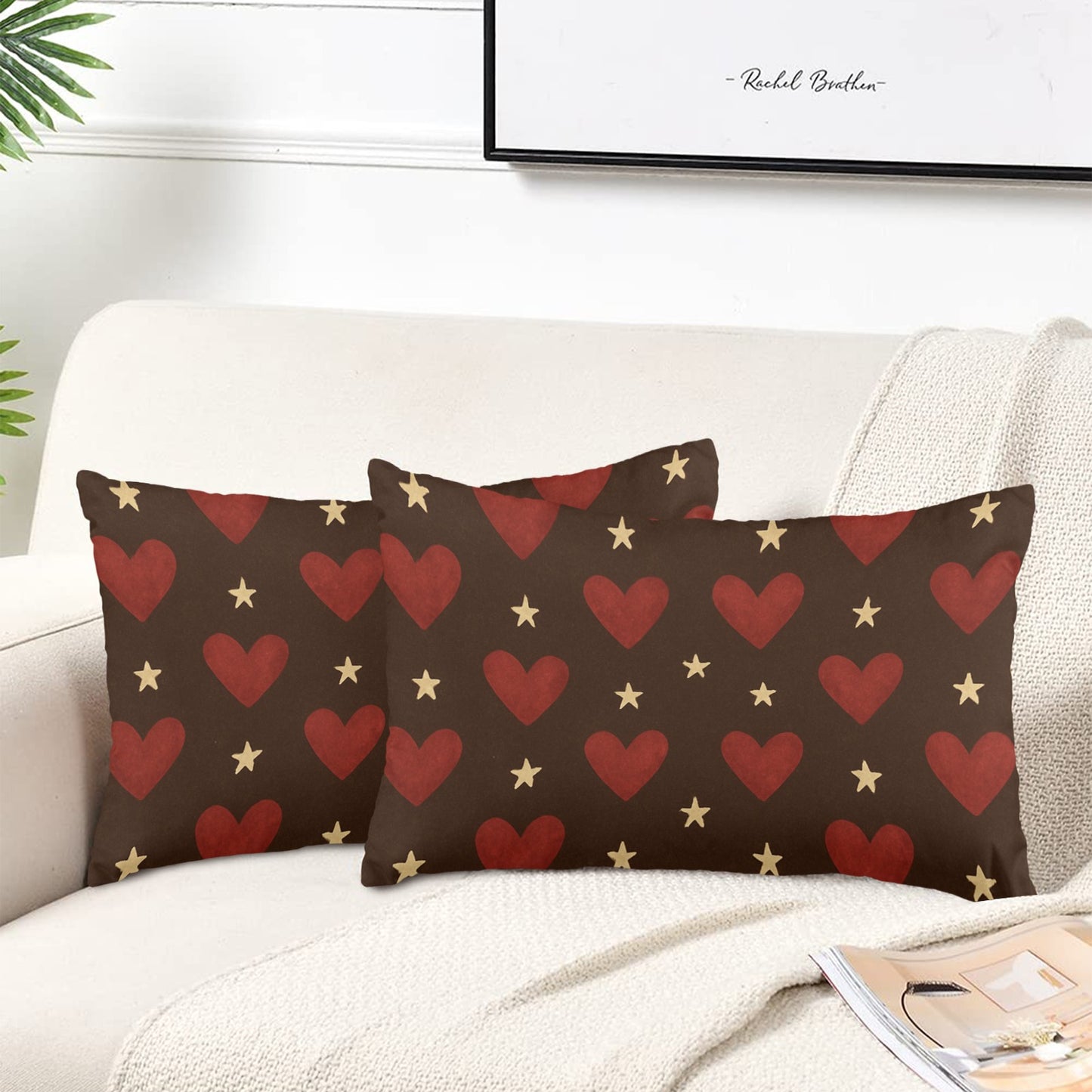 Peach Skin Pillowcase 20"x12" (One Side Printing)(2 Pack)