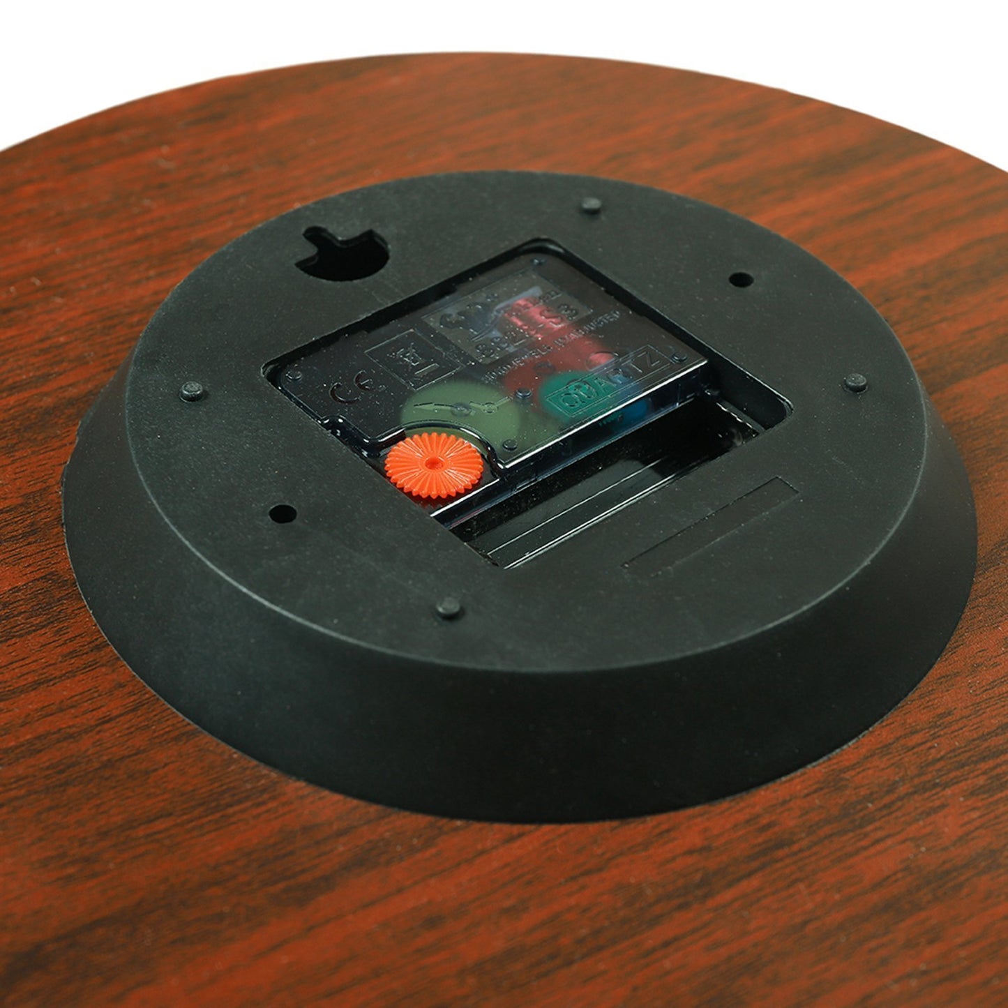 Orologio da parete in legno – Design senza scala con lancette bianche