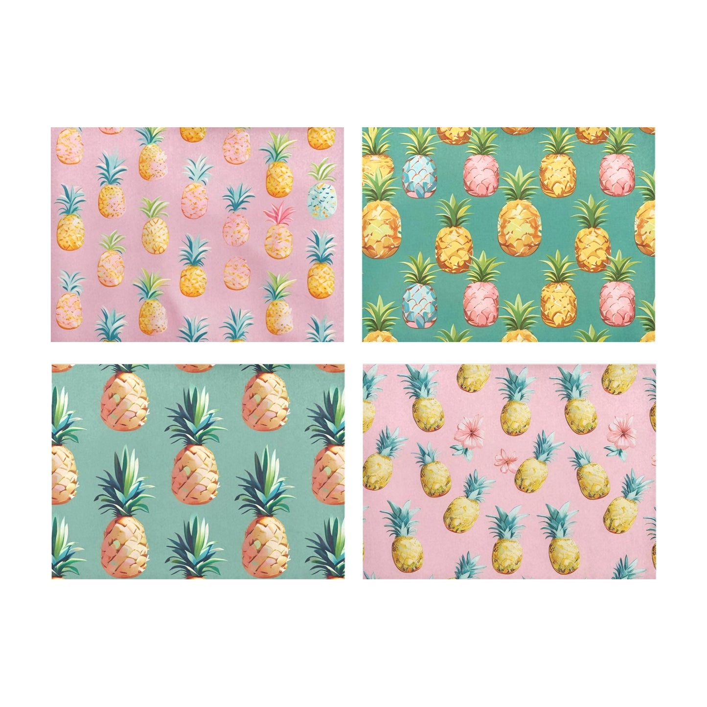 91 (2) Placemats 14" x 19"(Set of 4)(Designs are Different)