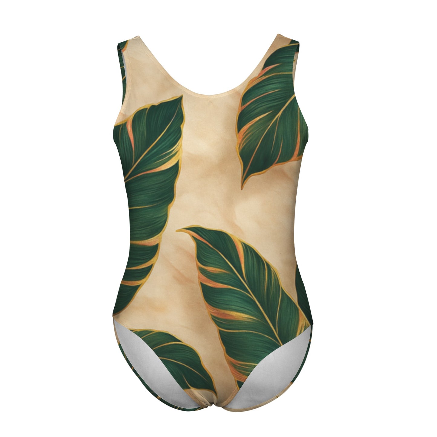 20250814_1634_Pattern Tropicale Elegante_simple_compose_01k2mfzvv8ekx8qben0scjxr76 (1) Women's One Piece Swimsuit