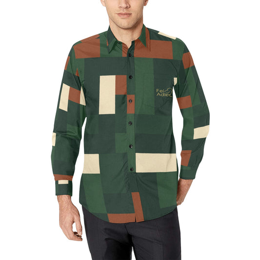 Men's All Over Print Long Sleeve Shirt(Model T61)