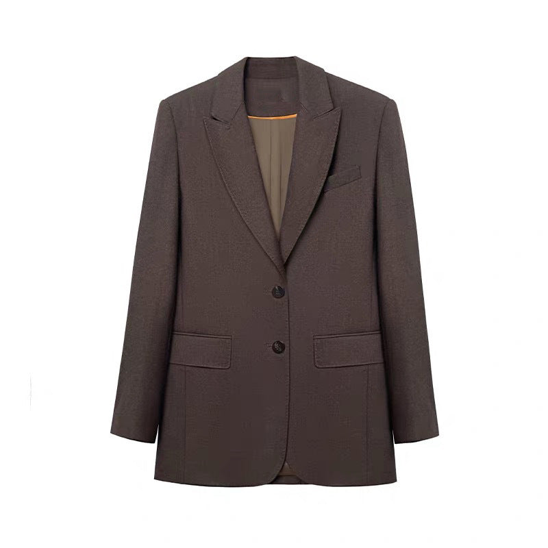 Abito in lana pettinata di colore puro