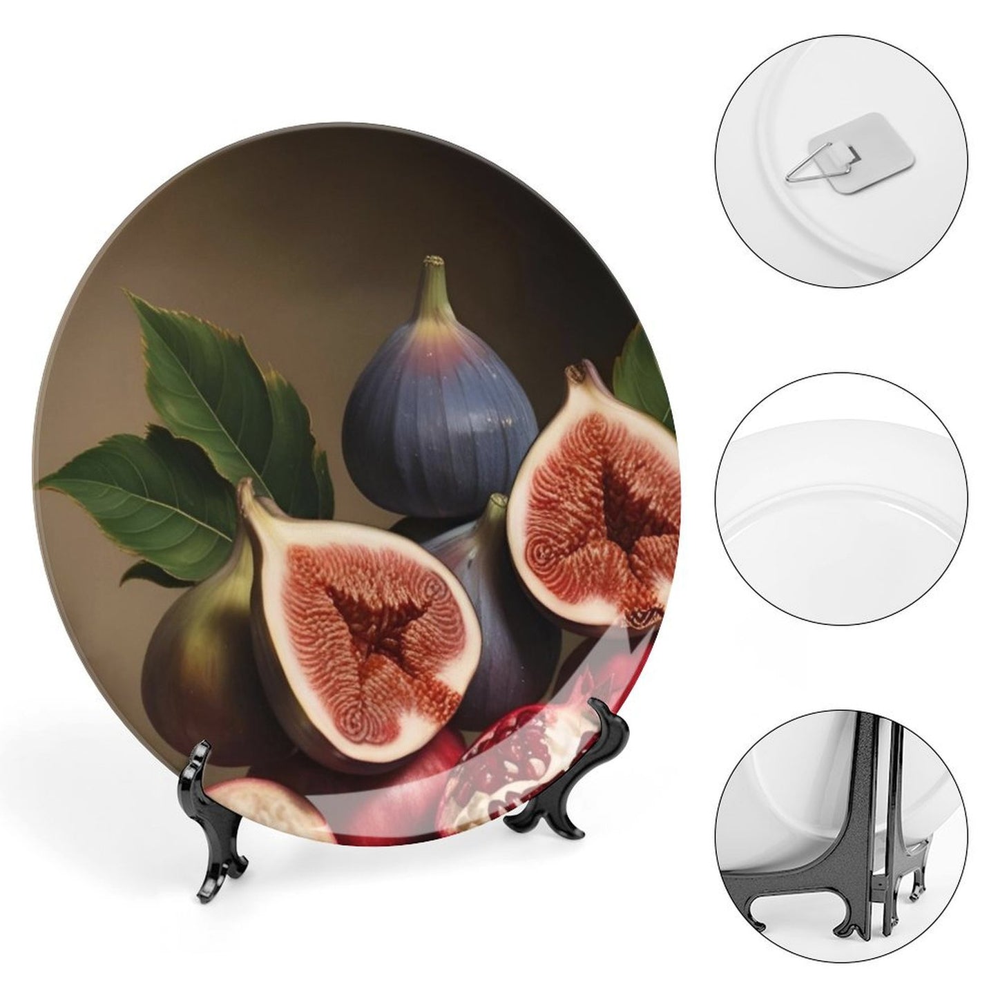 Piatto decorativo in porcellana Bone China