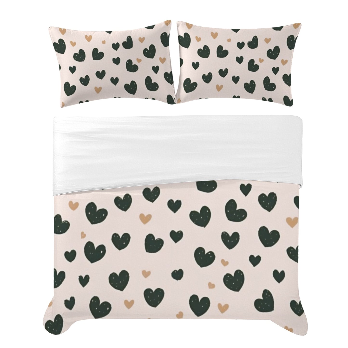 38 (2) Custom 3-Piece Bedding Set (90" x 104")