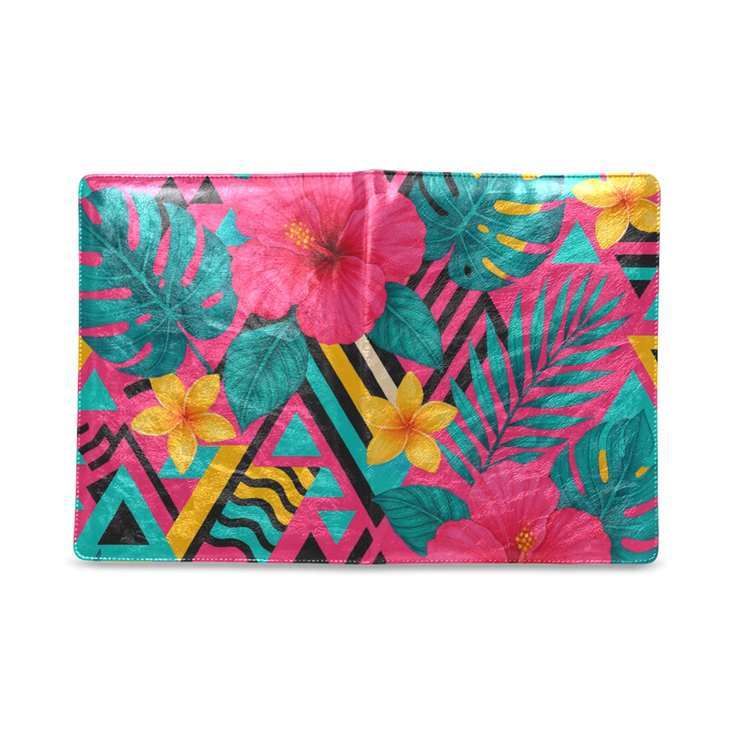 Taccuino di design geometrico tropicale