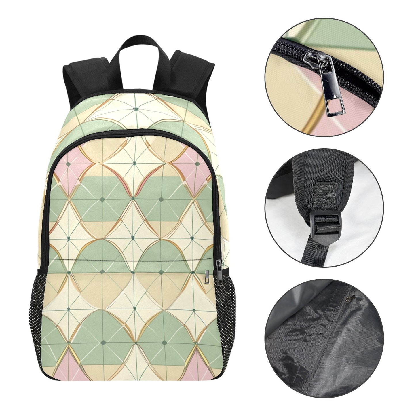 24 (3) All-Over Print Unisex Casual Backpack with Side Mesh Pockets (Model 1659)