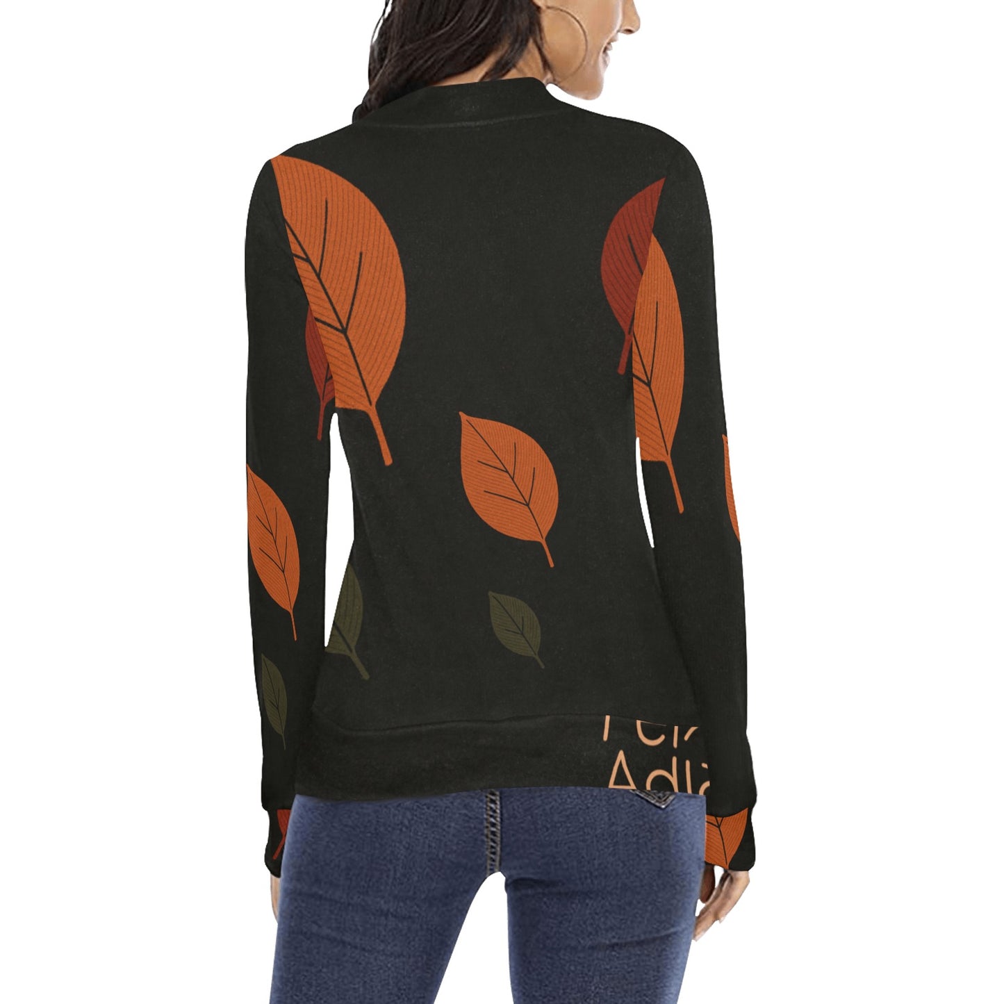 Women's All Over Print Mock Neck Sweater(ModelH43)