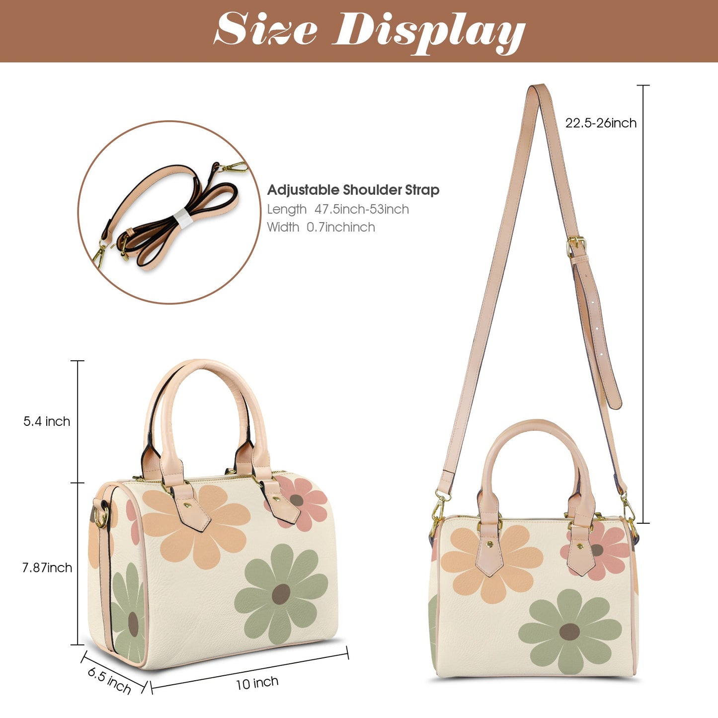 Custom Handbag-Khaki Handle
