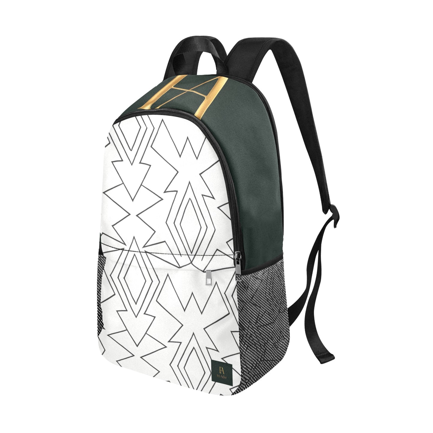 Unisex Casual Backpack with Side Mesh Pockets (Model 1659)