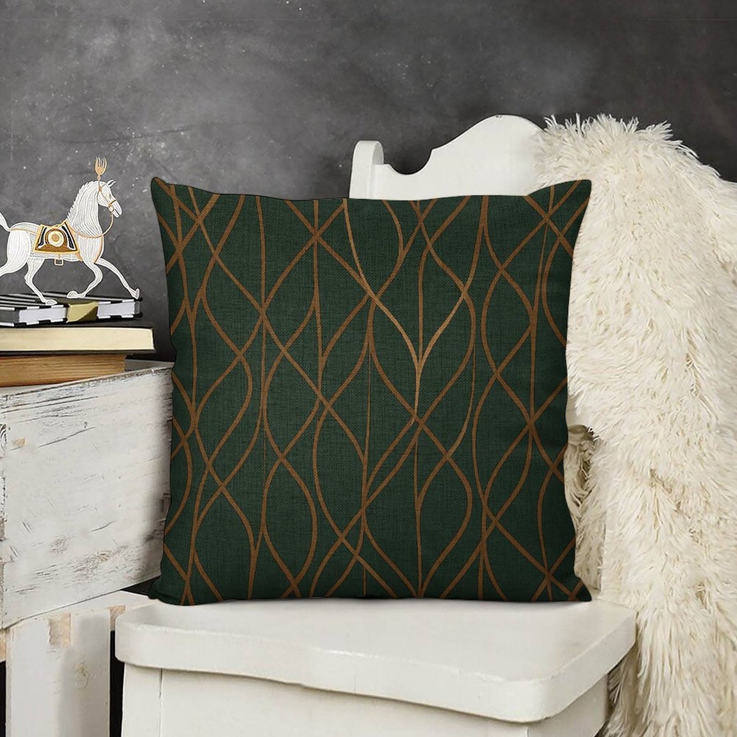 Design Custom Linen Pillow Case 18x18 Inch (Two-Side Printing) (Set of 2)