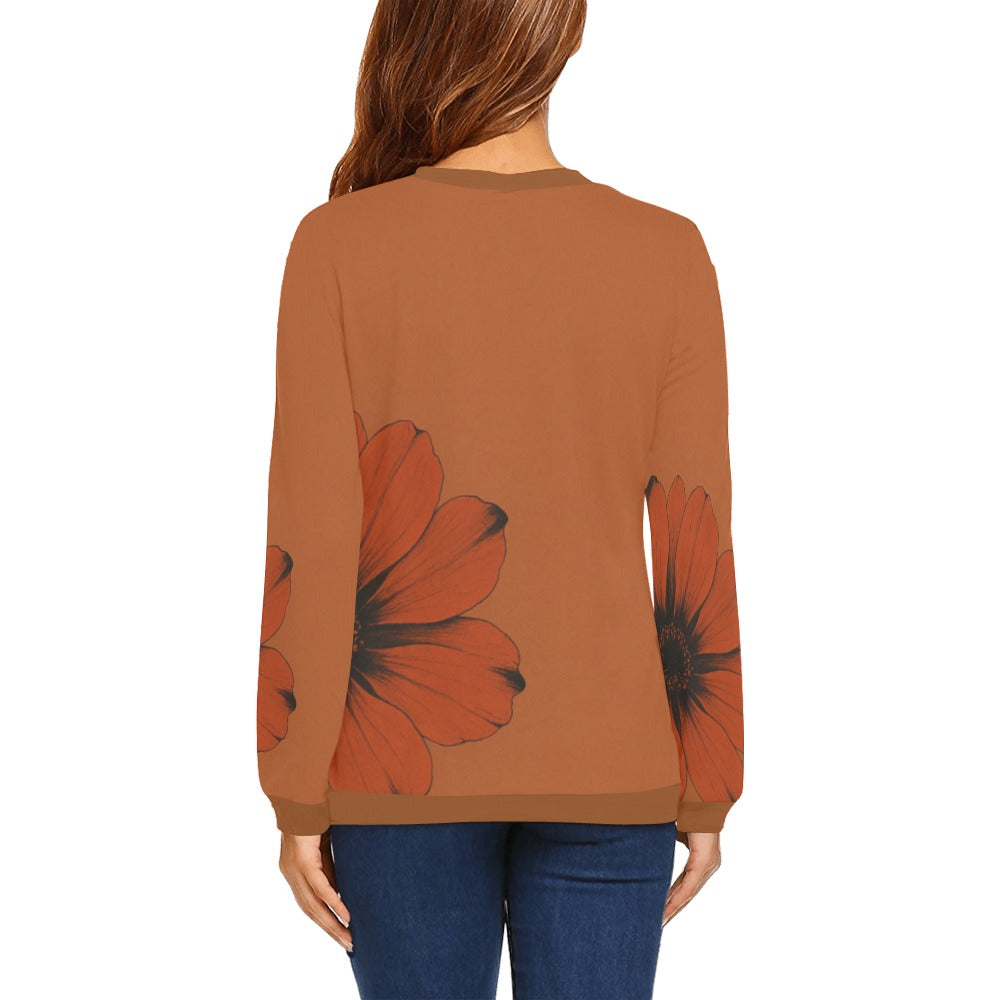 Women's All Over Print Sweatshirt (Model H18)
